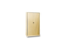 [IN010771] Tall cabinet with vertical curtains 190x120x40 beige