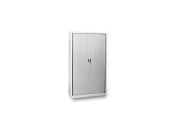 [IN010772] Armoire haute à rideaux verticaux 190x120x40 grise
