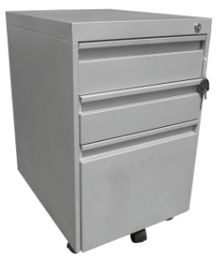 [IN010777] Mobile metal cabinet with 2 drawers + 1 gray metal hanging file (sold individually)