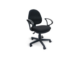 [IN000512] Chaise dactylo avec accoudoirs dossier tissu