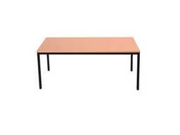 [IN018332] Modular table 160x80 beech frame and black metal legs 25mm thick