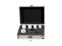 [EL001199] Craftsman hole saw set 5 saws Diam. 22 to 38 + 1 chuck + 1 adapter
