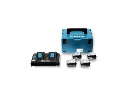[EL010331] Pack 4 batteries 18V Makita 5Ah avec chargeur double DC18RD