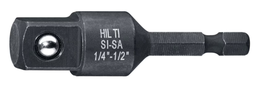 [EL010265] 1/4 hex to 1/2 impact socket adapter - SI-SA 1/4-1/2 SQ