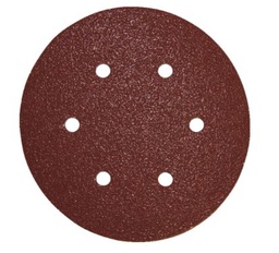 [EL009616] Disque abrasif Diam. 150mm G240 auto-agrippant 6 trous pour bois et métal lot de 10
