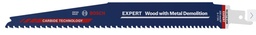 [EL020666] 1 EXPERT Carbide Reciprocating Saw Blade for Demolition Wood/Metal 225mm S1167XHM