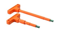 [OU000956] 4mm T-shaped male hexagon key, insulated 1000V, short and long version