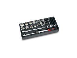 [OU000232] Module cliquet + 27 douilles pour servante