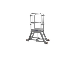 [PO003638] Individual folding aluminum platform 4 steps spec DV bench