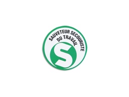 [SI000160] Autocollant pour casque Diam. 40 mm habilité SST (unité)