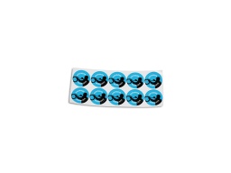 [SI005991] Helmet sticker Diam. 40 mm electricity (sheet of 10u)