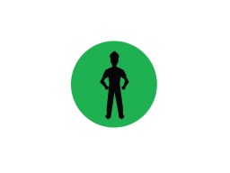 [SI018384] Sticker manutention <15kg vert Diam. 50 mm