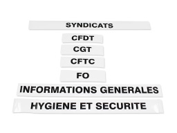 [SI006001] Kit adhésif pour panneau d'affichage 700 x 65 mm