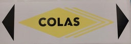[SI002289] Flèche directionnelle COLAS IDF Normandie 600 x 200 mm