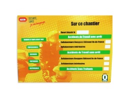 [SI005943] Zero accident sign BY BAT Residential Habitat 1400 x 1000 mm