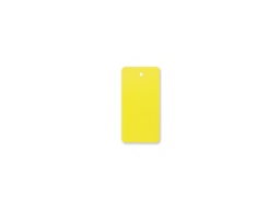 [SI006004] Yellow plastic label 110x55 with hole (100 pieces)