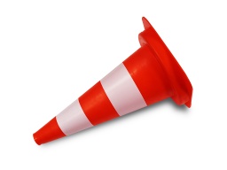 [SI001402] Cône de balisage plastique 500mm