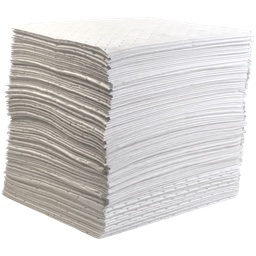 [EN005765] Feuilles absorbantes pour hydrocarbures 46x41cm (Carton 200 feuilles)