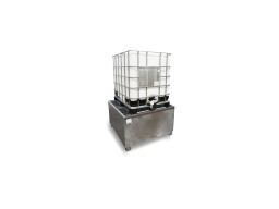 [EN000179] Galvanized steel retention tank for 1000L tank or 4 220L drums