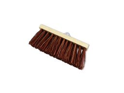 [EN000193] Piassava 32cm road sweeper with metal socket