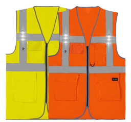 [EP018494] HV LED fluo vest Safari battery and cable included