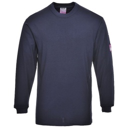 [EP018379] Modaflame anti-static navy blue long-sleeved T-shirt (on order)