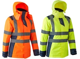 [EP008469] Parka femme fluo HV