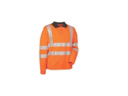 [EP005546] Polo manches longues orange HV