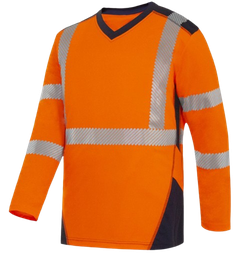 [EP017742] Jakarta long-sleeved polyester cotton HV T-shirt