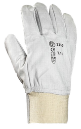 [EP008251] Gant cuir pleine fleur + protège artère EUROSTRONG 2250