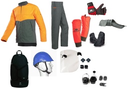 [EP018207] Kit EPI bucheron/élagueur classe 1 - Gant T9 - Veste L