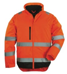 [EP018454] Warm HV vest with BY BAT HABITAT SOCIAL embroidery, removable polyester sleeves