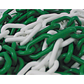 [SI100274] Chaine plastique verte/blanche n°8 - sachet de 25ml