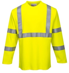 [EP100475] Tee-shirt HV jaune flamme retardant Modaflame manches longues