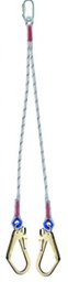 [EP100905] Double halyard lanyard LDF 11 1.5m-11-53-53 1QT M11 + 2M53 without absorber