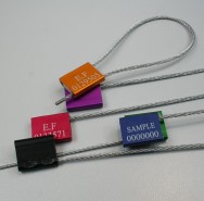 [CO101619] Purple cable seal 1.5mm lg.250mm Bouygues construction purple consecutive numbering (sold individually)