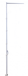 [SI102240] Mât de 6m et Potence pour Drapeau TOPSITE 340 x 115
