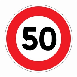 [SI103566] Sign B3 ''limit 50 km/h'' Diam. 1050 mm CL2