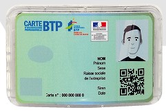 [EP104707] Porte badge velcro adaptable sur casque Kara - Brennus - Idra