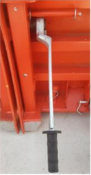 [OU106776] B20/B07 ratcheting bench key Diam. 38 with through skirt