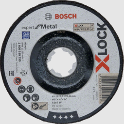 [EL106819] Xlock offset steel grinding disc Diam. 125x6mm