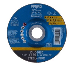 [EL122047] Disque à tronçonner Duodisc Diam. 125 épaisseur 2,8mm (Boite de 10)