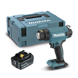 [EL127902] Décapeur thermique sur batterie 18V MAKITA DHG181RT1J - 150 à 550°C - En coffret avec 1 batterie 5Ah + 1 chargeur