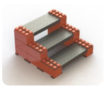 [PO129048] Ergoblock 3-step step stool, temporary access