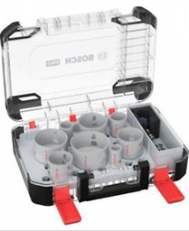 [EL131586] Set of 8 BIM Progressor Wood & Metal Hole Saws Diam. 25-86mm